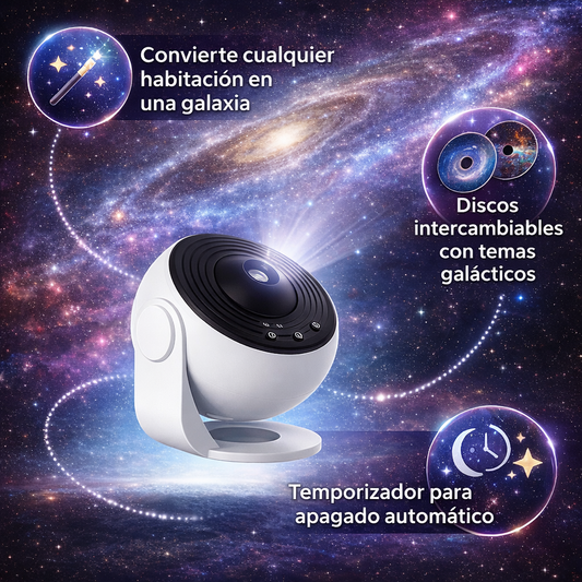 Proyector Estelar: Convierte tu habitación en galaxia relajante 🌌✨