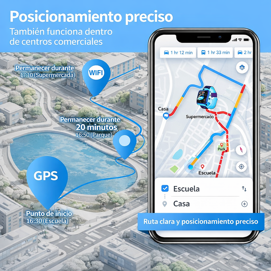 Reloj inteligente para niños Seguridad y tranquilidad en su muñeca