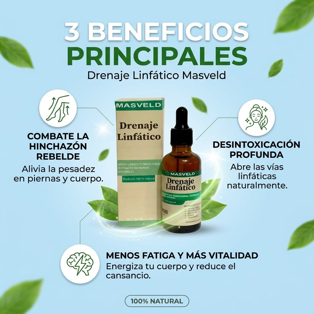 Gotas De Drenaje Linfático: Apoya tu energía y bienestar diario
