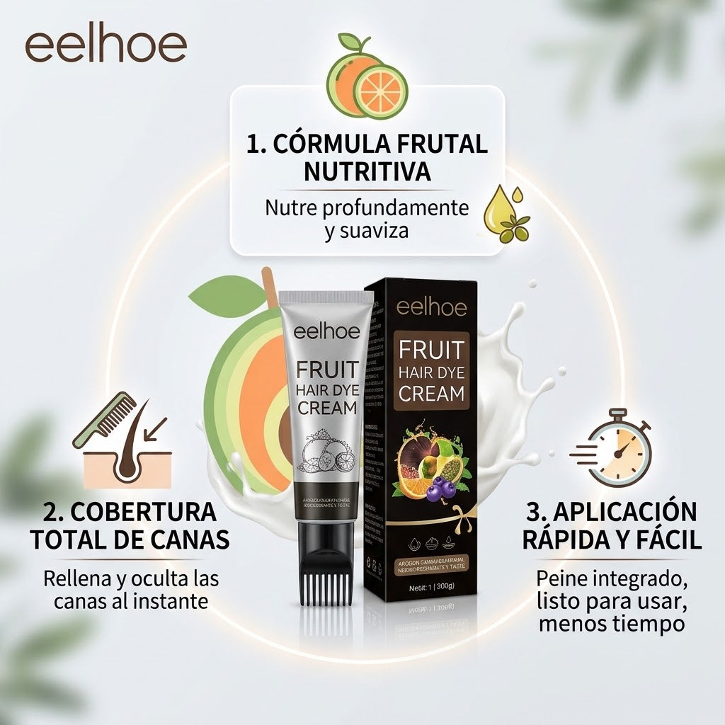 Tinte para canas vegetal eelhoe: Cubre canas naturalmente con tinte frutal.