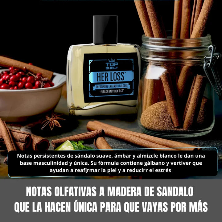 Her Loss Perfume con Feromonas: Proyecta una atracción natural.