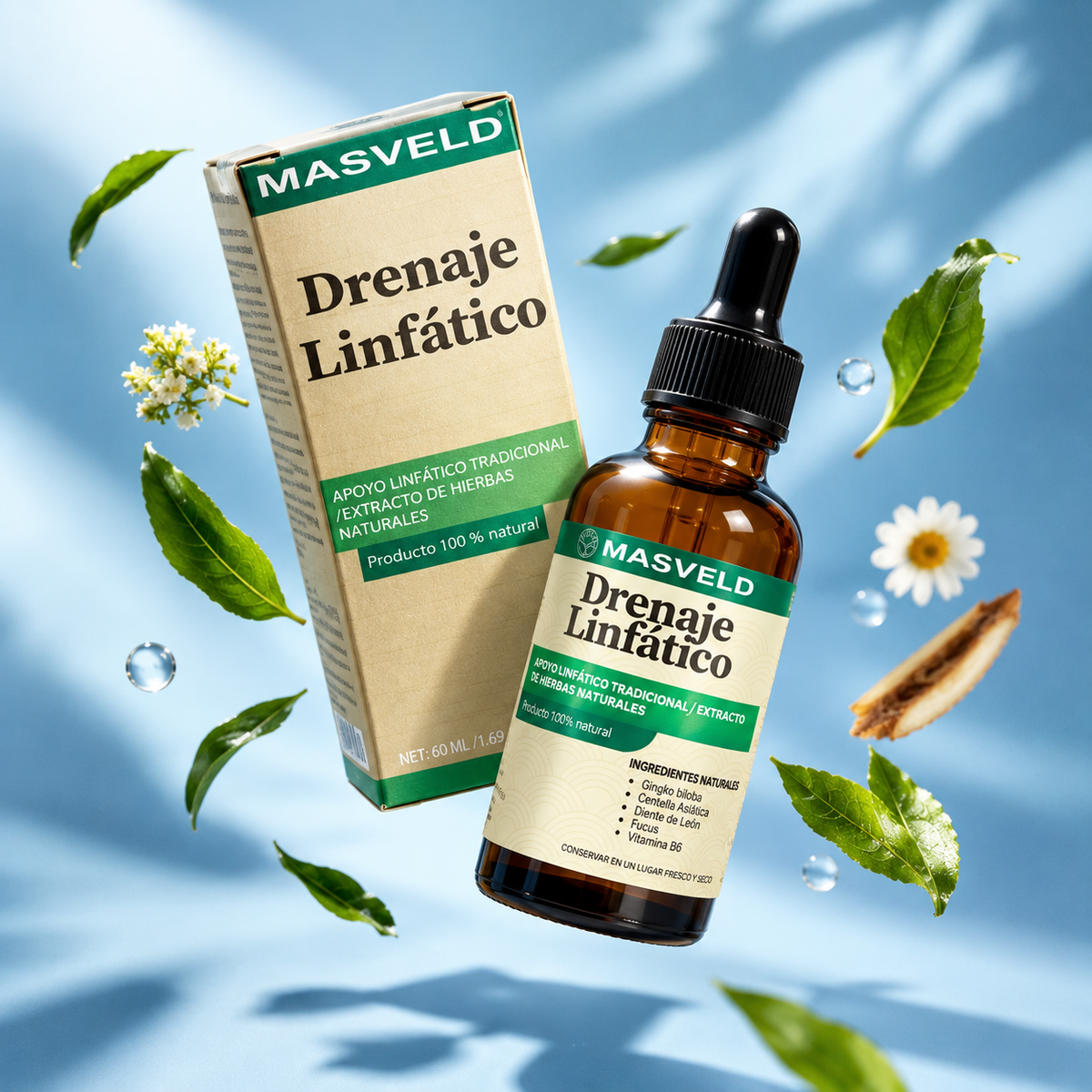 Gotas De Drenaje Linfático: Apoya tu energía y bienestar diario